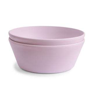 Mushie Round Dinnerware Bowl set of 2 in assorted colors