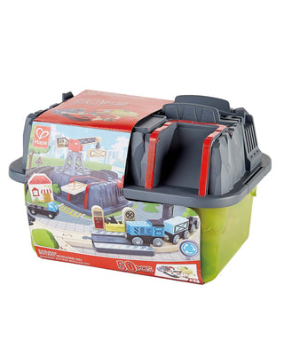 Hape Toys - Railway Bucket Builder Set