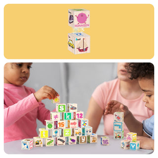 PicassoTiles - PicassoTiles 36pc 1" Magnetic Cubes Set
