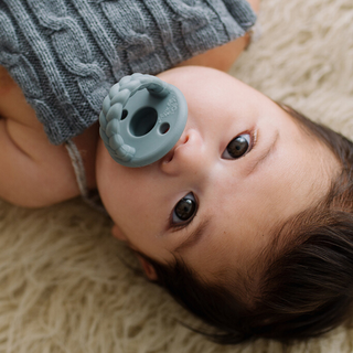Itzy Ritzy - *NEW SIZE* Sweetie Soother™ Pacifier Sets (2-pack): Toast + Buttercream Braids