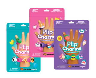 Fat Brain Plip Charms Teal bracelet and ring
