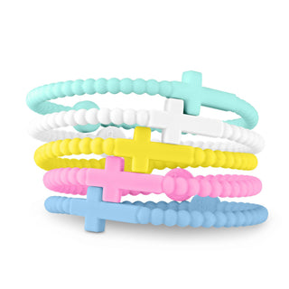 Ryan & Rose - Jesus Bracelets - 5 Packs: Alloy, Extra Small