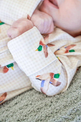Caden Lane - Bamboo Zipper Footie | Little Mallard