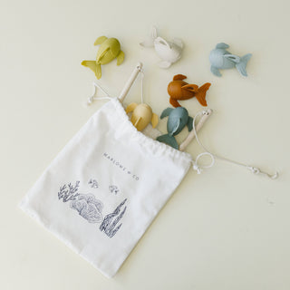 Marlowe & Co - Silicone and Wood Fishing Play Set