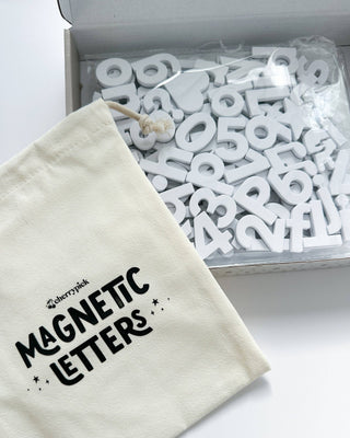 CHERRYPICK- SOFT FOAM MAGNETIC LETTERS  & SYMBOLS 150PC SET: PASTEL RAINBOWS