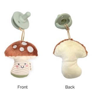 Itzy Ritzy - Sweetie Pal™ Plush & Pacifier: Ash the Mushroom