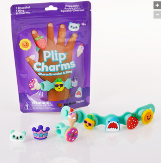 Fat Brain Plip Charms Teal bracelet and ring