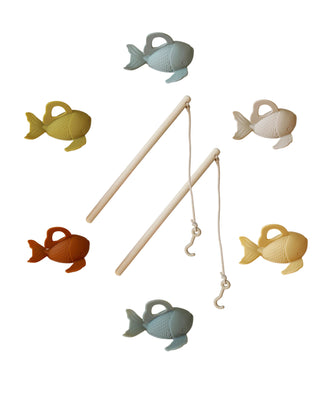 Marlowe & Co - Silicone and Wood Fishing Play Set