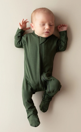 Kyte Baby Zippered Footie in Fir