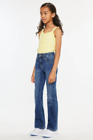 GIRLS HIGH RISE BOOTCUT JEANS