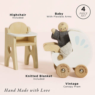 Le Toy Van, Inc. - Dolls House Nursery & Baby Set
