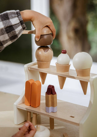 Coco Village - Wooden Ice Cream Stand and Accessories