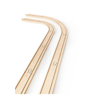 Hape Toys - Starter Expansion Rail Pack - Wooden Train Track Set - 3Y+