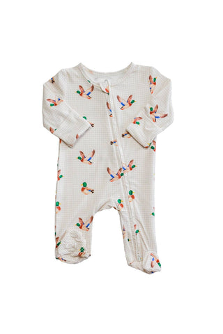 Caden Lane - Bamboo Zipper Footie | Little Mallard