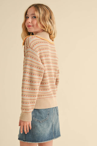 heart and arrow -ZIP UP KNIT JACKET : 11/12