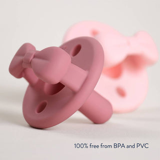 Itzy Ritzy - *NEW SIZE* Sweetie Soother™ Pacifier Sets (2-pack): Toast + Buttercream Braids