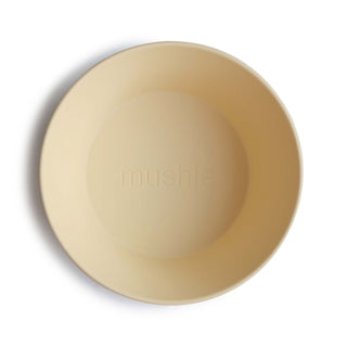 Mushie Round Dinnerware Bowl set of 2 in assorted colors