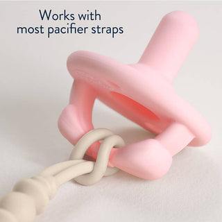 Itzy Ritzy - *NEW SIZE* Sweetie Soother™ Pacifier Sets (2-pack): Toast + Buttercream Braids