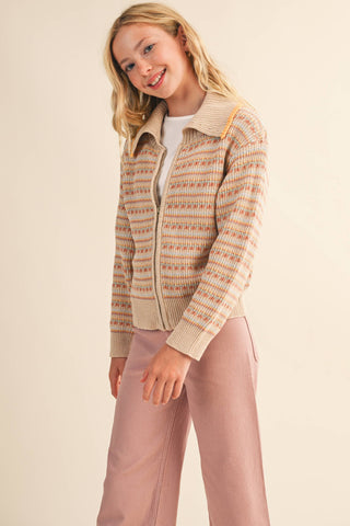 heart and arrow -ZIP UP KNIT JACKET : 11/12