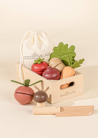 Coco Village - Wooden Vegetables Playset