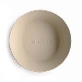 Mushie Round Dinnerware Bowl set of 2 in assorted colors