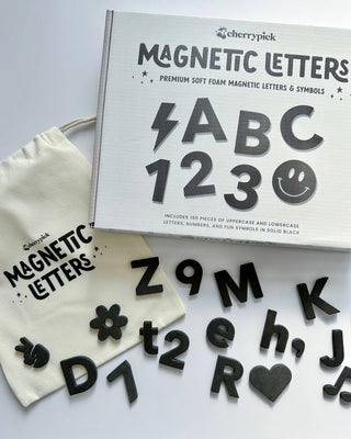 CHERRYPICK- SOFT FOAM MAGNETIC LETTERS  & SYMBOLS 150PC SET: PASTEL RAINBOWS