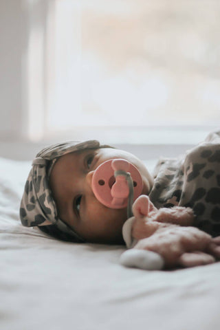 Itzy Ritzy - *NEW SIZE* Sweetie Soother™ Pacifier Sets (2-pack): Toast + Buttercream Braids