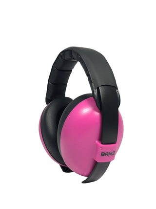 BANZ® Carewear for Kids - Baby Earmuffs Solids Noise Attenuation Ear Warmers for Kids: Petal Pink