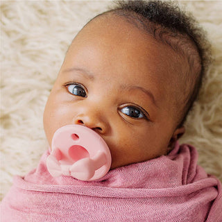 Itzy Ritzy - *NEW SIZE* Sweetie Soother™ Pacifier Sets (2-pack): Toast + Buttercream Braids