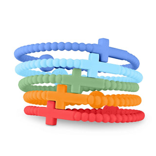Ryan & Rose - Jesus Bracelets - 5 Packs: Alloy, Extra Small