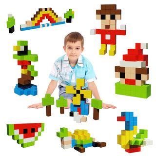 PicassoTiles - PicassoTiles 108pc 1.2" Magnetic Cubes Set