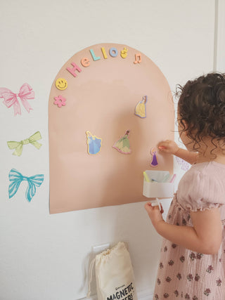 Cherrypick - MINI Magic Playwall - Arch Magnetic Art Wall Decal: Caramel