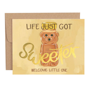 1canoe2 | One Canoe Two Paper Co. - Honey Bear Baby Greeting Card