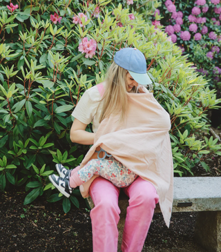 Mushie Muslin Nursing Cover in assorted colors