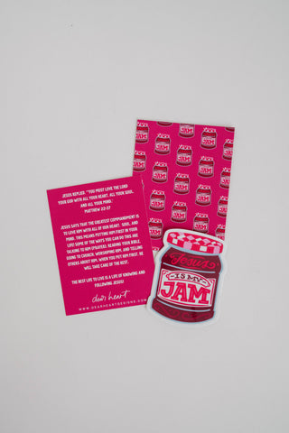 Dear Heart - Jesus Is My Jam Sticker I Christian Sticker I Gift