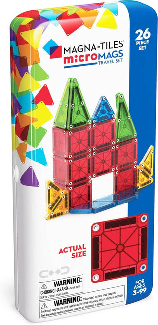 MAGNA-TILES - MAGNA-TILES MICROMAGS 26- PIECE TRAVEL SET