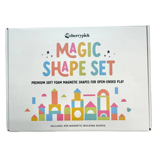 CHERRYPICK- MAGIC SHAPE SET- SOFT FOAM MAGNETIC SHAPES FOR BUILDING AND PLAY