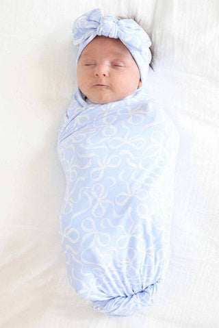 Caden Lane - Blue-tiful Bows Knit Large Bow Headwrap
