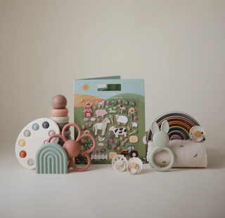 Mushie Reusable Sticker Set in Farm