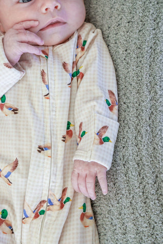 Caden Lane - Bamboo Zipper Footie | Little Mallard