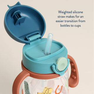 Itzy Ritzy - *NEW* Itzy Sips™ - Straw Cup With Snap-Close Lid: Ribbons & Roses