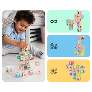 PicassoTiles - PicassoTiles 36pc 1" Magnetic Cubes Set