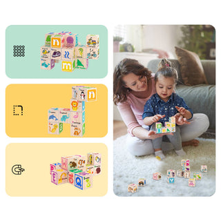 PicassoTiles - PicassoTiles 36pc 1" Magnetic Cubes Set