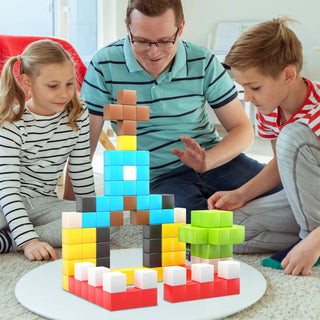 PicassoTiles - PicassoTiles 108pc 1.2" Magnetic Cubes Set