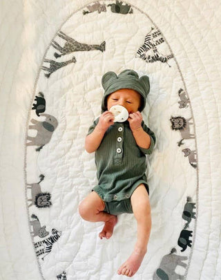 Itzy Ritzy - *NEW SIZE* Sweetie Soother™ Pacifier Sets (2-pack): Toast + Buttercream Braids