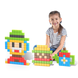 PicassoTiles - PicassoTiles 108pc 1.2" Magnetic Cubes Set