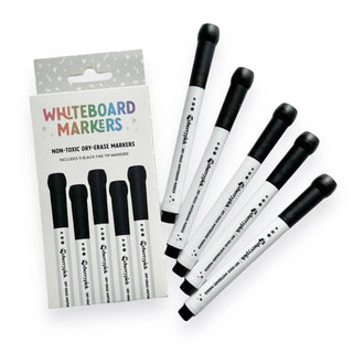 Cherrypick - Whiteboard Dry-Erase Markers (5pc): Black