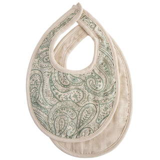 Mushie Muslin Bib two-pack in assorted colors