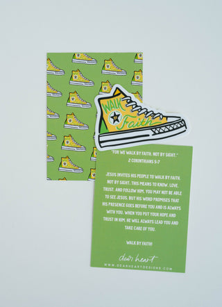 Dear Heart - Walk By Faith Sticker I Christian Sticker I Gift