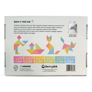 CHERRYPICK- MAGIC SHAPE SET- SOFT FOAM MAGNETIC SHAPES FOR BUILDING AND PLAY